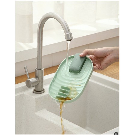 Suport Pliabil, Flippy, pentru Capace, Linguri, Multifunctional, Plasare pe Blatul de Bucatarie, 11.5x18x2.2 cm, Albastru inchis