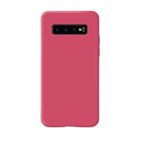Husa protectie Flippy compatibila cu Samsung Galaxy S10 E Liquid Silicone Case Fuchsia