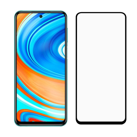 Folie Sticla Flippy® compatibila cu Xiaomi Redmi Note 9 Pro 111D Negru
