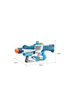 Pistol cu Apa pentru Copii, Rezervor, Pentru Piscina/Plaja, Flippy, 700 mL, 4 Jeturi, Albastru