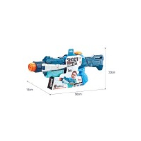 Pistol cu Apa pentru Copii, Rezervor, Pentru Piscina/Plaja, Flippy, 700 mL, 4 Jeturi, Albastru