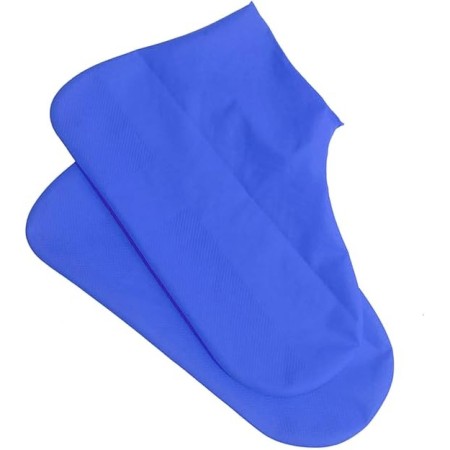 Husa Incaltaminte, Flippy, Impermeabila, Antiderapanta, din Latex, 13 x 13 x 2 cm, Marime L 41-47 cm, Albastru
