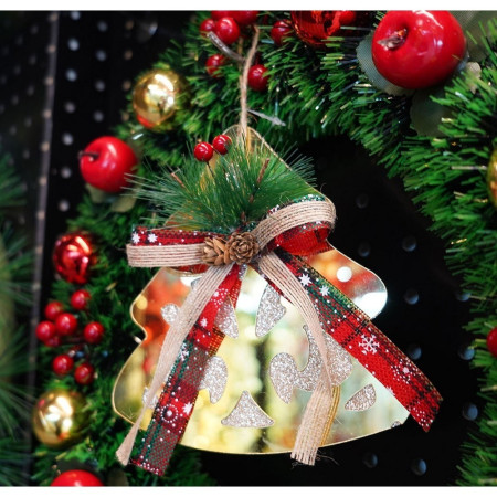 Ornament brad, Flippy, Brad, Auriu, Lucios, 16*17CM, Acril, Interior/ Exterior