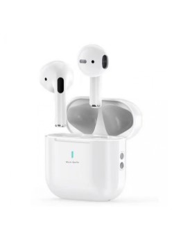 Casti wireless, Apollo T14, IP7, 400 mAh, Bluetooth 5.3, Control Atingere, TWS, Anulare Zgomot ANC, Sunet HiFi, Afisare LED, Alb