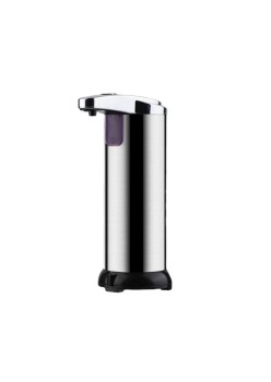 Dispenser pentru Sapun Lichid/Dezinfectant, Flippy, cu Senzor Infrarosu de Miscare, din Otel Inoxidabil, 250 ml, 19 x 11 cm, Gri