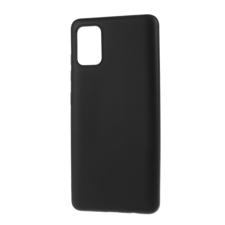 Husa protectie compatibila cu Samsung A51 Liquid Silicone Case Negru