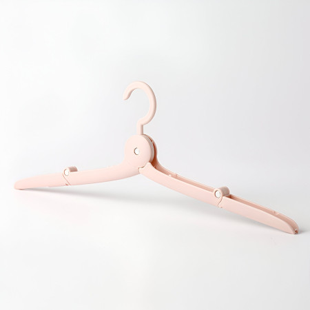 Umeras Pliabil de Calatorie, Flippy, Mini Cuier Portabil pentru Haine, Suport de Uscare, 14x7x1.4cm, Roz