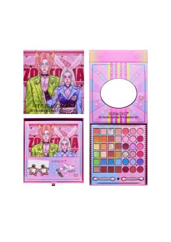 Paleta de Machiaj, KEVIN & COCO, Best Partner, Fard de Pleoape, Breloc si Cercei, 50 culori, 22 x 21 x 5cm