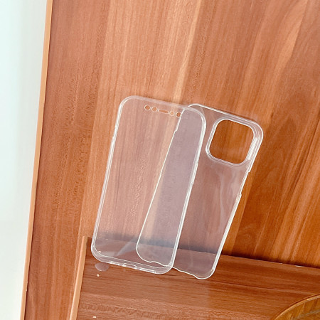 Husa de protectie Flippy compatibila cu Apple iPhone 13 Mini Full Tpu 360 Transparent