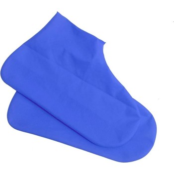 Husa Incaltaminte, Flippy, Impermeabila, Antiderapanta, din Latex, 13 x 13 x 2 cm, Marime L 41-47 cm, Albastru
