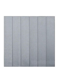 Set 10 Placi Tapet 3D, Flippy, 70 x 70 cm, Grosime 3 mm, din Rasina, Tip Placi de Lemn, Suprafata Acoperita 4.9 mp, Gri