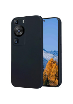 Husa de Protectie, Flippy, pentru Huawei P60 Pro, Liquid Silicone, cu Microfibra pe Interior, Protectie Antisoc, Compatibil Incarcare Wireless, Negru
