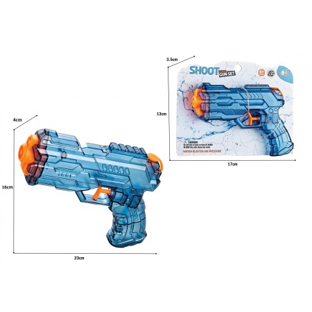 Pistol cu Apa, Flippy, Manual, din PP, 23 x 16 x 4 cm, 250 ml, Albastru