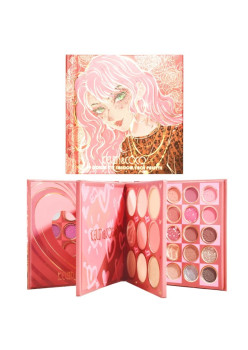 Paleta de Farduri Kevin&Coco, 59 culori, Stil Carte, 3 Straturi, Pudra Compacta, Clasic, Fara Sulfati, 14.2 x 14.2 x 2.3 cm, 80 g, multicolor