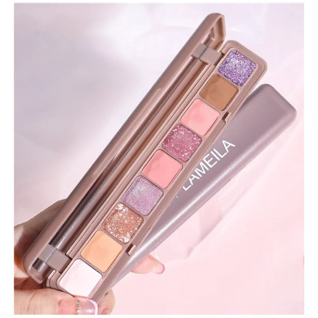 Paleta Farduri Flippy, 9 Culori, Farduri Mate si Sidefate, Rezistenta la Apa, Oglinda, 10 g,  9 x 3 x 2 cm, Valabilitate 3 Ani, Multicolor
