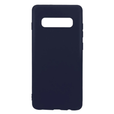 Husa protectie Flippy compatibila cu Samsung Galaxy S10 Matte Tpu Albastru inchis
