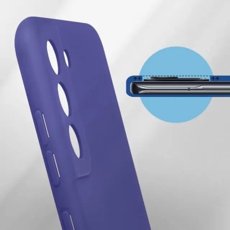 Husa protectie Flippy pentru Samsung S21 FE Liquid Silicone Mov