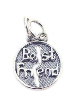 Pandantiv din Argint 925, Bestfriend, model rotund