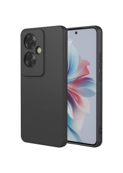 Husa de Protectie, Flippy, pentru Oppo Reno 11 F, Liquid Silicone, cu Microfibra pe Interior, Protectie Antisoc, Compatibil Incarcare Wireless, Negru