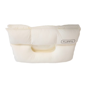 Perna Ortopedica 3 in 1, Flippy, Strat Dublu, Protectie Cervicala, pentru Adulti, 45 x 70 cm, Alb