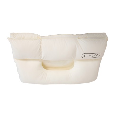 Perna Ortopedica 3 in 1, Flippy, Strat Dublu, Protectie Cervicala, pentru Adulti, 45 x 70 cm, Alb