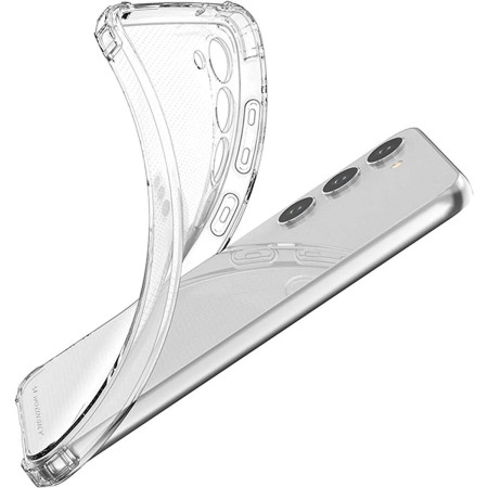 Husa de protectie Flippy, TPU, pentru Samsung A34 5G, Antisoc, Protectie colturi, Rezistenta la impact, Transparenta