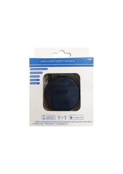 Dispozitiv Bluetooth Impotriva Pierderii, Flippy, Albastru Inchis, Cutie, Baterie si Manual de Utilizare Incluse