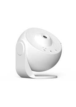 Lampa Tip Proiector Galaxie, Flippy, pentru Dormitor, Tematica Cer Instelat, Model Glob, HD, Rotire 360 de Grade, 13 Imagini, Incarcare USB, 5 W, 11.2x10.8x10.9 cm, Alb