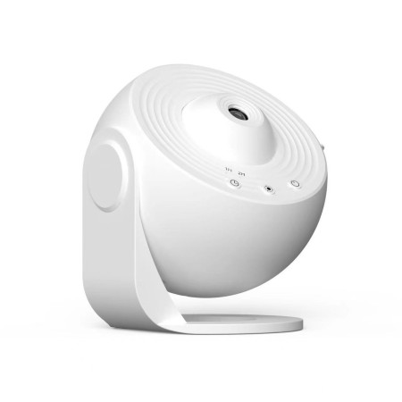 Lampa Tip Proiector Galaxie, Flippy, pentru Dormitor, Tematica Cer Instelat, Model Glob, HD, Rotire 360 de Grade, 13 Imagini, Incarcare USB, 5 W, 11.2x10.8x10.9 cm, Alb