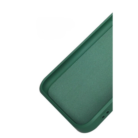 Husa pentru Samsung Galaxy A33 5G, Flippy, Liquid Silicone, cu Microfibra pe interior, Protectie Antisoc, Verde inchis