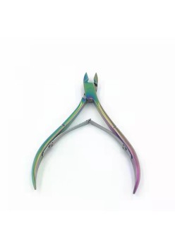 Forfecuta de unghii si cuticule, Flippy, din otel inoxidabil, Multicolor