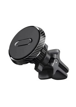 Suport Auto Magnetic Flippy 360 grade cu prindere de grila de aerisire, 50 mm, Ajustabil, 4 Magneti  incorporati, Negru