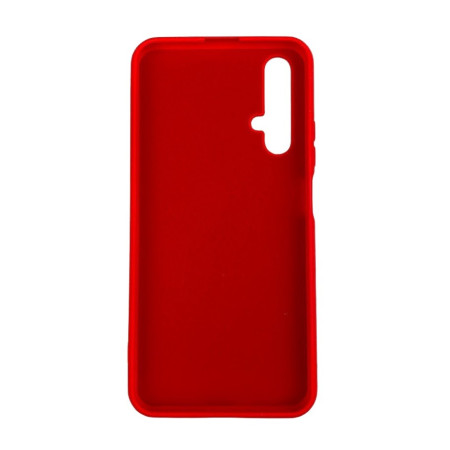 Husa protectie compatibila cu Huawei Nova 5T Liquid Silicone Case Rosu