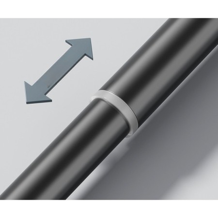 Bara Telescopica Multifunctionala, Flippy, din Otel Inoxidabil si ABS, Utilizare Universala, Extensie 185 - 205 cm, Fara Perforare Perete, Gri
