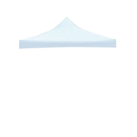 Prelată Acoperiș Cort Pavilion 4.4 x 2.9 m, Oxford 700D Cauciucat, Alb, Impermeabilă, UV și Apă, Pentru Cadru Tip Acordeon
