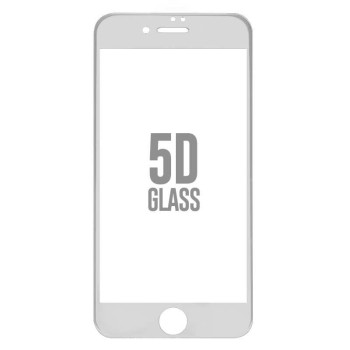 Folie Sticla Apple iPhone 8 4D/5D Alb