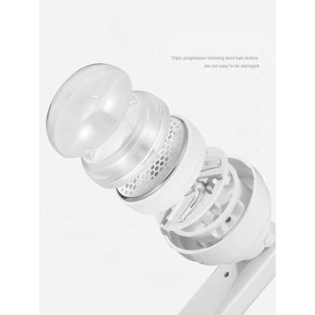 Aparat Pentru Curatat Scame, Par Si Praf, Flippy, Trimmer pentru Diferite Tipuri De Material, Cu Lame Din Otel Inoxidabil, Maner Flexibil, Incarcare Prin USB, 13x8 cm, Alb