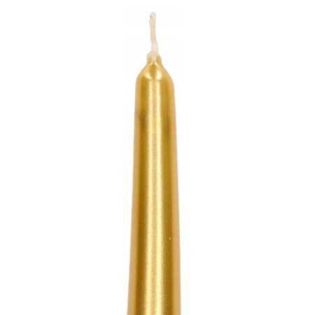 Lumanare Decorativa, Flippy, pentru Masa, 25 cm, din Parafina, fara Fum, Ardere 7.5h, Auriu