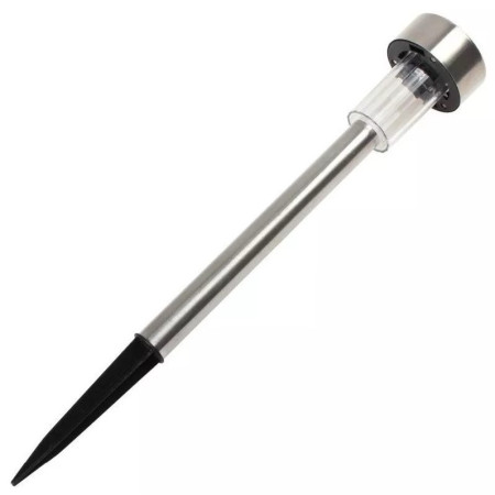 Lampă Solară LED pentru Grădină, Design Minimalist, Inox Rezistent, Iluminare Albă, 29 cm