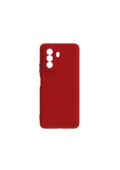 Husa pentru Huawei Y90, Flippy, Liquid Silicone, cu Microfibra pe interior, Protectie Antisoc, Rosu