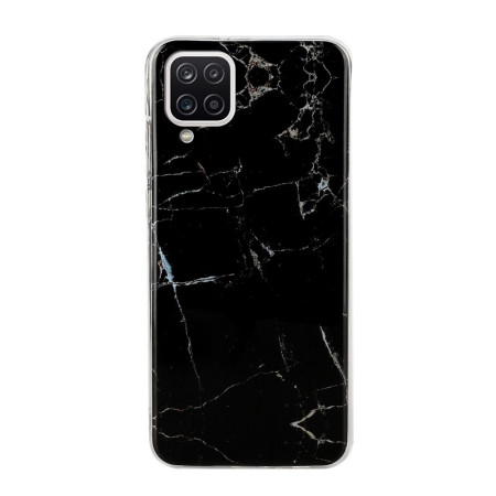Husa protectie pentru Apple iPhone X/XS Soft IMD TPU Marble Negru cu Suport inclus
