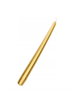 Lumanare Decorativa, Flippy, pentru Masa, 25 cm, din Parafina, fara Fum, Ardere 7.5h, Auriu