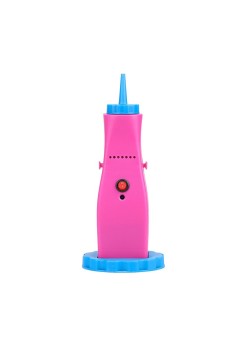 Pompa Electrica Pentru Umflat Baloane, din Plastic, cu Acumulator, Autonomie 3-4h, Portabila, Roz