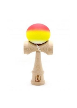 Kendama Karo Grip F3 Cusion Fade Lemn Fag Rosu Galben Alb