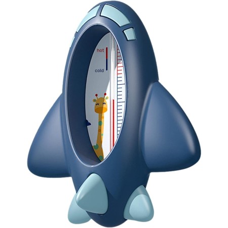 Termometru pentru Baie, Flippy, Plutitor, Rezistent la apa, Multifunctional, Model Avion, 11x10x4 cm, Albastru