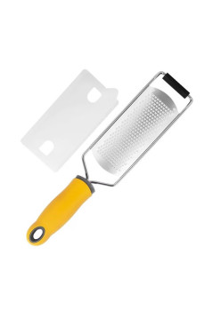 Razatoare manuala Flippy, perie inclusa, Inox, usor de utilizat, 31x6.7 cm, Galben