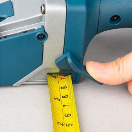 Instrument Manual pentru Bricolaj, Flippy, Ruleta Incorporata, Taiere Gips si Carton, 23x7 cm, Albastru