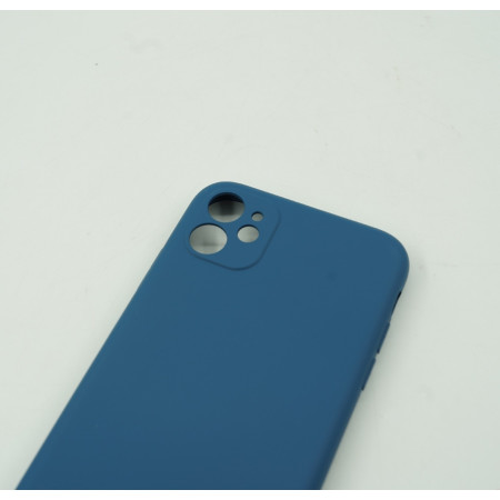 Husa protectie Flippy compatibila cu Samsung A12 Liquid Silicone Case Albastru inchis