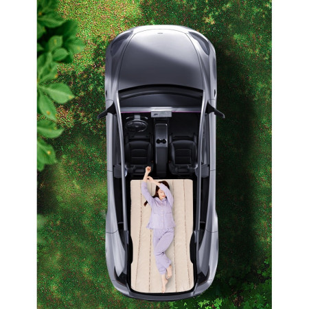 Saltea de Călătorie Premium pentru Tesla Model Y / 3, Camping și Portbagaj, Ideală pentru Dormit în Aer Liber, cu Geantă și Pernă Incluse, Gri