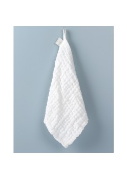 Prosop Absorbant din Bumbac pentru Bebelusi, Flippy, 30x30 cm, Sase Straturi, Alb